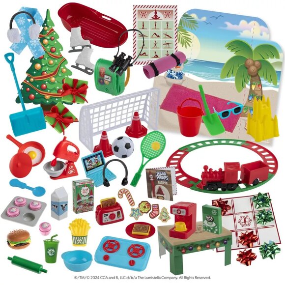 Elf on the Shelf Polar Props 24 Day Elf Ideas Ultimate Elf Kit 70+ Mix & Match - Picture 4 of 14